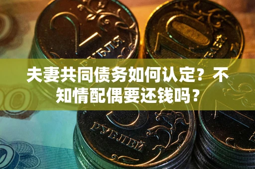 济南夫妻共同债务如何认定？不知情配偶要还钱吗？